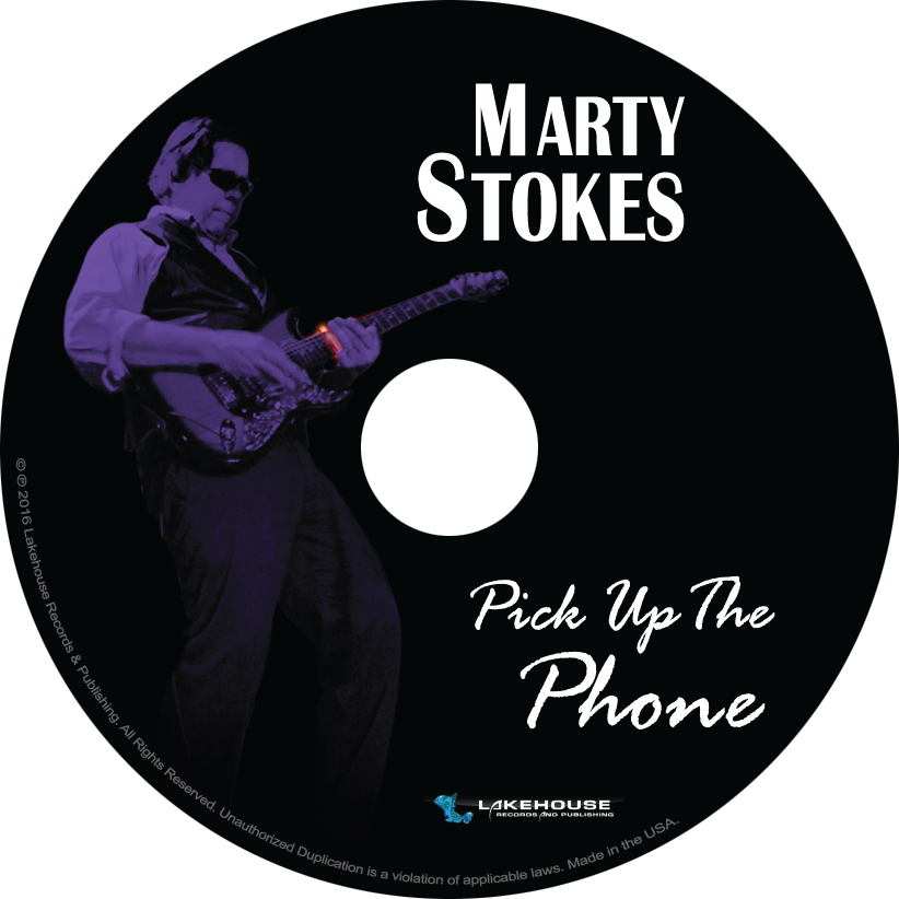 CD artwork completed for the Marty Stokes band, professional blues band in Florida