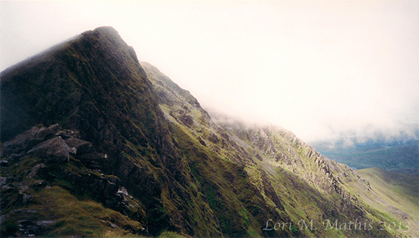 ascending Corrn Tuathail, MacGillycuddy's Reeks, County Kerry, Ireland